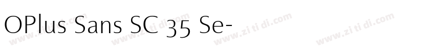 OPlus Sans SC 35 Se字体转换